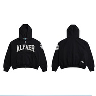 ALFAER CUPPER RAGLAN HOODIE ZIP Zip Hoodie - BLACK/GREY