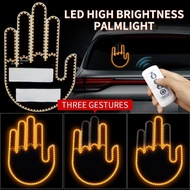 DACD New LED Illuminated Gesture Light Car Light With Remote Road Rage Signs Middle Finger Gesture L