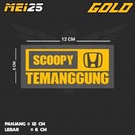 SCOOPY TEMANGGUNG CUTTING STICKER MEI25BL JTG/