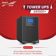UPS KR1000+ Online UPS 1KVA PF 0,9 Battery 7Ah With 2 units ups Kehua