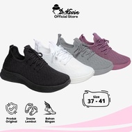 terlaris Dr. Kevin Sepatu Olahraga Sport Wanita Sneakers Flyknit Tali