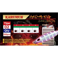 Karuhun Mata ikan 3D Mata Metal Jig