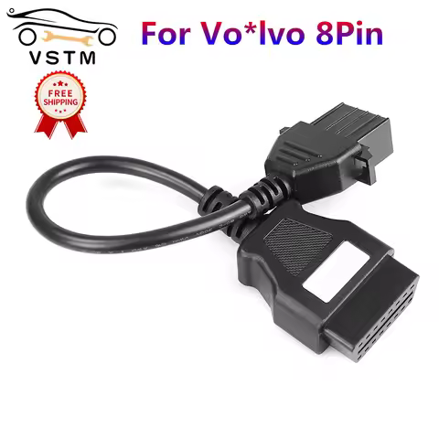 NEW For V*0c0m 88890300 OBD2 8 Pin 16 Pin Cable For V- 8pin Truck Heavy Duty OBD Adapter Connectors 