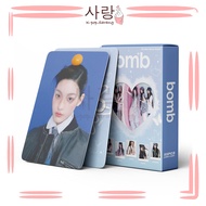 55pcs ILLIT《BOMB》Blue Group Love Cards Set Collection Kpop Photocard Wonhee Minju Yunah Moka Iroha P