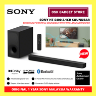 Sony HT-S400 2.1CH Powerful Soundbar With Wireless Subwoofer | 330W RMS | 1 Year Sony Malaysia Warranty