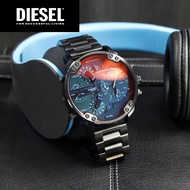 (Real Photo)Original Diesel Mr. Daddy 2.0 Black Dial Mens Chronographs Stainless Steel Watch DZ7395