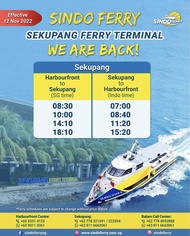 Tiket Ferry Sindo BATAM SEKUPANG - SINGAPORE