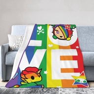 Tokidoki Super soft blanket anti-pilling blanket warm air conditioning blanket travel office sofa bed micro fleece blanket