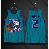 LY BALL #2 Charlotte Hornets Jersey | Full Sublimation Jersey | Lamelo Ball Jersey