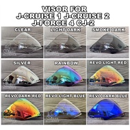 ✔READY STOCK✔ VISOR HELMET J-CRUISE J-CRUISE 2 J-CRUISE 3 J-FORCE 4 CJ-2 G535 G555 G838 RAINBOW BLUE