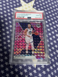 NBA Card - 2019 Panini Mosaic Stephen Curry Pink Camo PSA 10