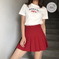 Short A-Shaped Tennis Pleated Skirt