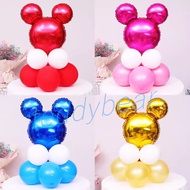 Mickey Minnie Mouse Balloon Set for Birthday Party Decorations 18" Black Red Gold Mickey Head Foil B