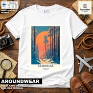 FINLAND 2 SOUVENIR T-SHIRT, WEAR ORIGINAL FINLAND COUNTRYTAG, PREMIUM SOUVENIR MATERIAL, GIFT