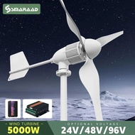 5000W Horizontal Wind Turbine Generator 24V 48V 96V Free Energy Magnetic Dynamo Strong Power 220v In