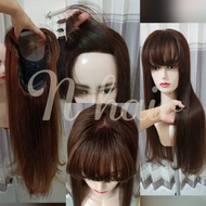 Wig Premium Rambut Asli, Panjang 65cm