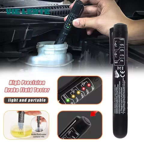 Car Brake Fluid Tester with 5 Led Indicator Accurate Oil Quality Check Tools Handy Digital Brake Flu