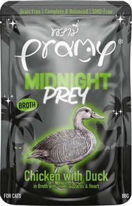 Pramy Midnight Prey อาหารแมว สูตร Complete & Balanced โปรตีนสูง เนื้อสัตว์เน้นๆ ช่วยบำรุงสุขภาพ มีให