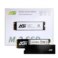 AGI AI838 1TB PCIe Gen4×4 SSD (Read: 7,400MB/s) PS5 compatible NVMe M.2 2280 with heatsink (Write: 5