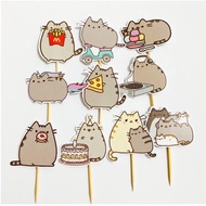 Pushen Cupcake Birthday Cat / Birthday Cake Decoration