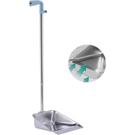 YONILL Dust Pans with Long Handle - Metal Upright Dustpan Heavy Duty, 35" Long Handled Stand Up Dust