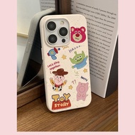 【สำหรับ iPhone】Lovely Phone Case Compatible for iPhone 11 7plus XR 12 14 13 Pro Max 7 8 14 Plus X XS MAX SE 2020 Cute Cartoon Back Cover