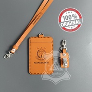 AR.Leather98 Name Genuine Leather ID Card Holder Custom Name and Logo -S1L2