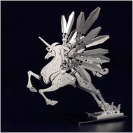 DIY Metal Building Toys, 3D Metal Jigsaw Unicorn Mechanical Building Kit 3D Puzzle Gift Kit for Adul