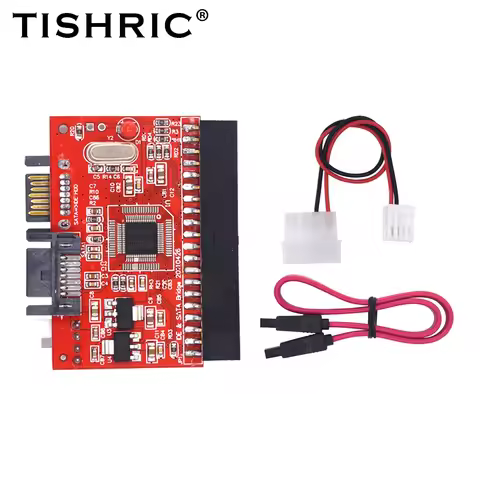 TISHRIC Hard Disk IDE To SATA Converter SATA to IDE Bidirectional Conversion Card Computer Motherboa