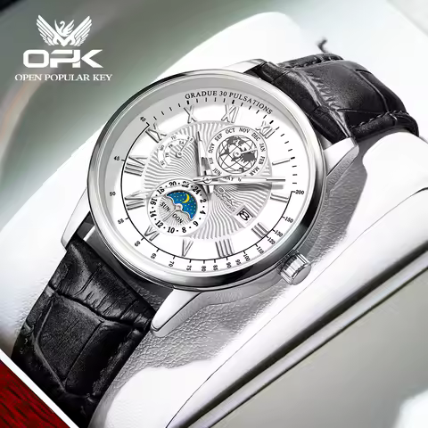 OPK brand watch strap waterproof night light men's watch 8153