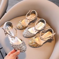 Beautiful Low Heel Party Shoes for Girls Korean Fashion Girls'Girl ZH-SS264