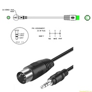 SUN 3 5mm to 5-Pin Din Cable 5Pin Din Male to 3 5mm 1 8in Stereo Male Cable