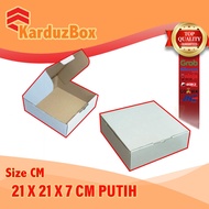 21x21x7 Cardboard Box Packaging Box PIZZA WHITE