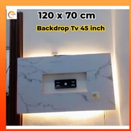 45 inch LED light center hole tv Backdrop 120 x 70