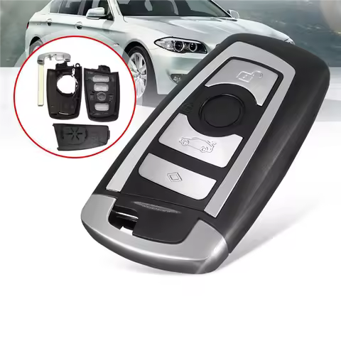 QM-3X Car Smart Remote Key Fob Case Blade For Bmw F10 F20 F30 F40 1 3 5 Series 4Button