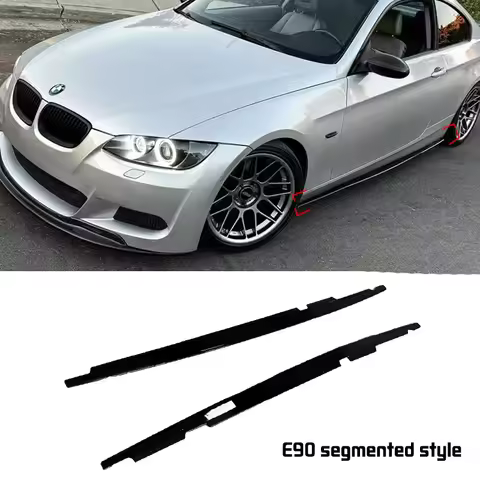 For BMW 3 Series 2005-2013 E90 E92 E93 M3 4-Door 330i 320i 335i 318i MP Style Car Side Skirt Splitte
