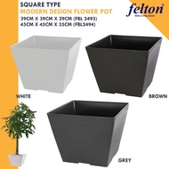 Felton Flower Pot Big Size FBL2494 / FBL 2493 Pasu Bunga Taman Modern Design Flower Pot Indoor & Out