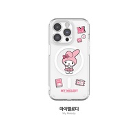 (MagSafe) เคสไอโฟนของแท้100% Sanrio Hello Kitty สำหรับ IPhone16 16Promax เคส16pro Magsafe 15promax ฝ