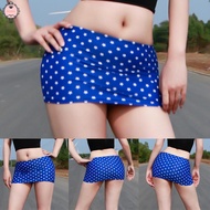 Women Ladies Blue Print Invisible Short Skirt Sexy Bodycon Clubwear Lingerie agva qgw whw