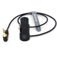 Audio Cable Jack 3.5mm TRS to Low-Profile XLR 3Pin Female for Sennheiser SK 500 G4
