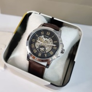 Automatic Fossil ME3055 Terbaru Tali Kulit Anti Air Tanpa Batre Crono Aktif Jam Tangan Automatic Kas