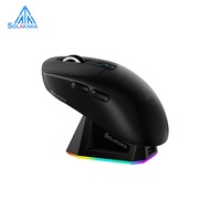 SOLAKAKA  SM820 Wireless Mouse Bluetooth/2.4G/USB-C 24000 DPI 600mAh Fast Charge RGB Dock 62g Lightw