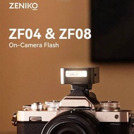 ZENIKO ZF04/ZF08 Mini On-camera Flash Speedlite Universal Hot Shoe Mount for Ricoh GR3/Fuji XM5/Sony