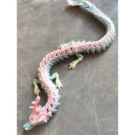 Internet celebrity3d Printed dragon toy, crystal dragon, articulated golden dragon, luminous dragon,