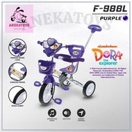 Sepeda Roda Tiga Anak Family F988L Frame Chrome Musik n Lampu