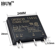 10PCS/lot 5V 12V 24V DC-AC Solid State Relay Module G3MB-202P G3MB 202P SIP SSR AC 240V 2A Snubber C