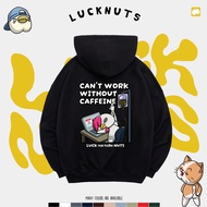 Lucknuts Hoodie COFFEE CANT WORK