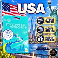 🔥 CMLink USA l Travel Data SIM | Worldwide Internet SIM | No Number Data Only | 2 Years Validity | T