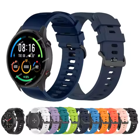 22mm Silicone Watch Strap For Xiaomi mi Watch Color 2 Sports Watchband For Xiaomi Watch S1 Active/Mi