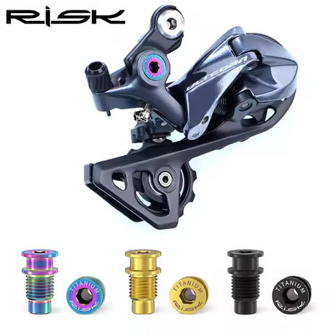 RISK 1 pc Titanium Alloy R8000 Rear Derailleur Rotation Shaft Bolt Fixing Screw Road R8000 Bicycle T